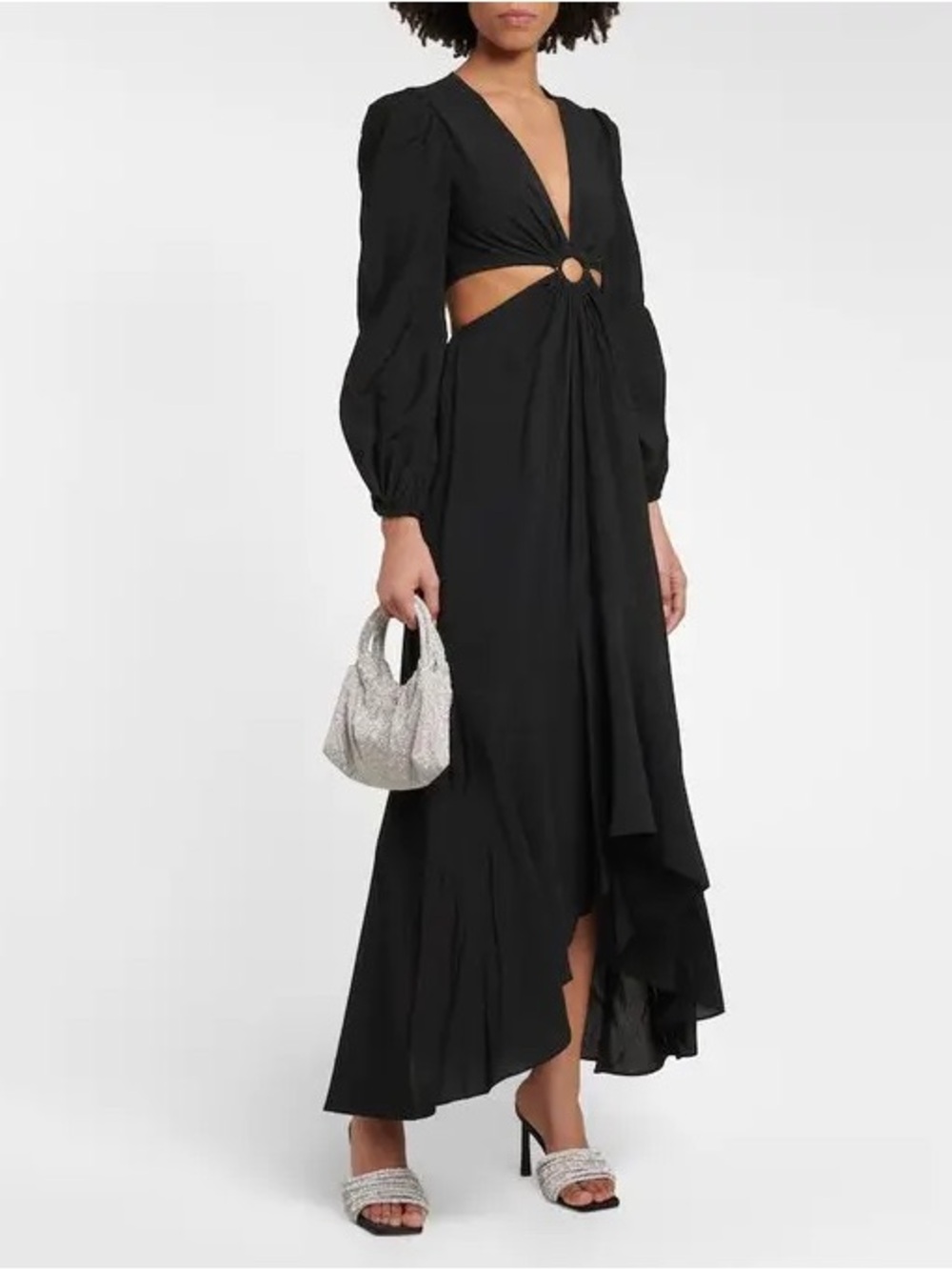 Jonathan Simkhai Signature Jaelynn Cutout Mack Dress Black Size Medium